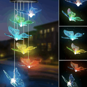 Solar Wind Chimes Outdoor Gardening Gifts for mom Unique Birthday Gifts