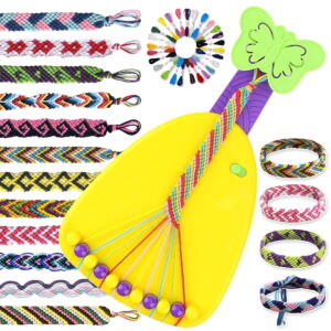 TiokMc Friendship Bracelet Maker Kit for Girls, DIY Jewelry Craft Set - 22 Bracelets, 17 Colors, Age 8-12 - Creative Gift for Birthdays, Holidays, & Special Occasions