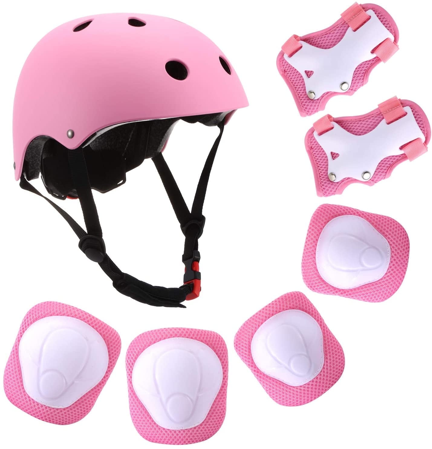 GLUAAE Kids Bike Helmet, Toddler Helmet for Ages 3-10 with Sports-Pink