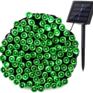 1 Pack Solar String Lights 72ft 22m 200 LED 8 Modes Solar Powered Outdoor Lighting Waterproof Christmas Fairy Lights for Xmas Tree Garden Homes Ambiance Wedding Lawn Party Decor (Green)